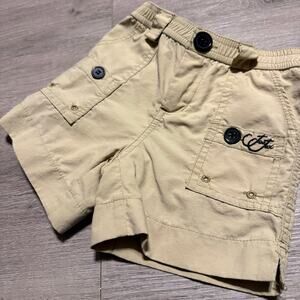 Joe Jax Toddler Boys Khaki Cargo Shorts Size 2T Utility Pockets Summer Playwear